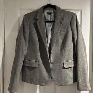 J Crew Mercantile Wood Gray Blazer Size 12